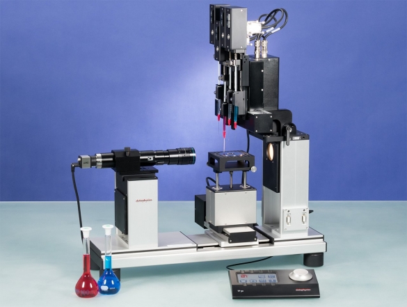 Optical Contact Measuring Device and Drop Contour Analyzing system 